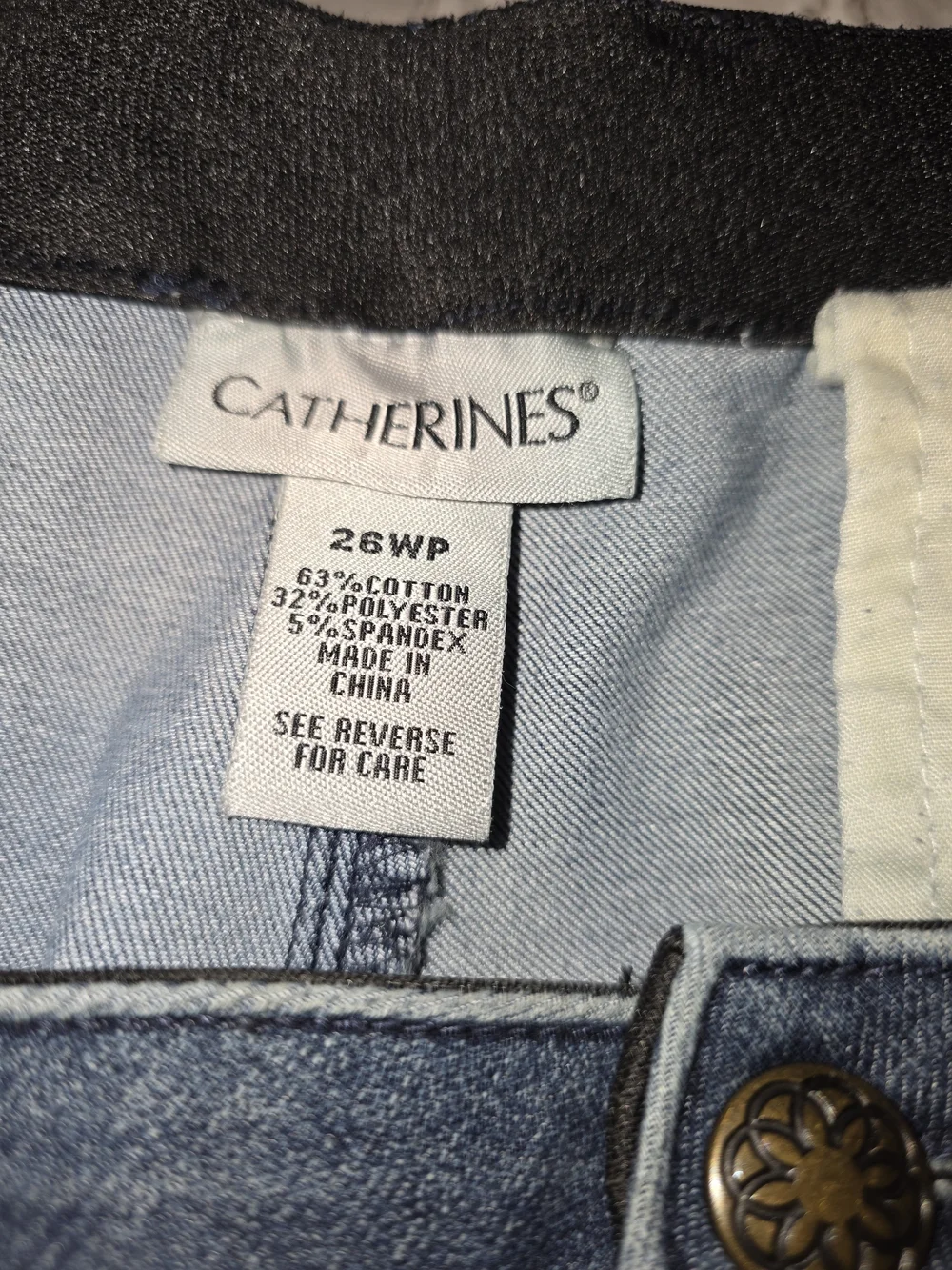 Plus Size Stretch Wide leg Denim Trouser Jeans 26WP‎ Effortless Chic.